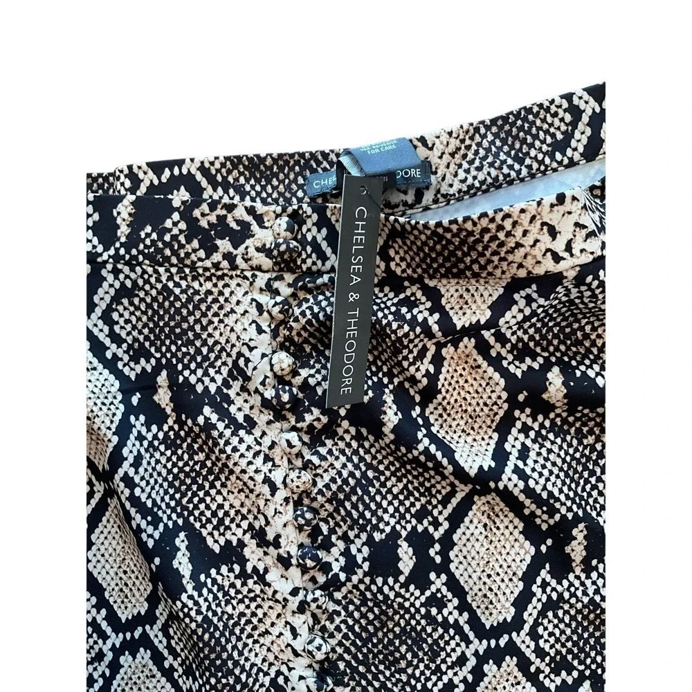 Chelsea & Theodore snake‎ skirt sz 10